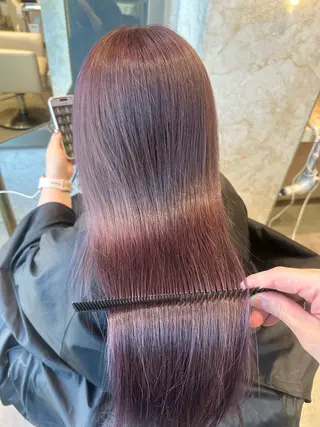 ロング カラー 店長/mao/ 前髪/顔周りカットのヘアスタイル