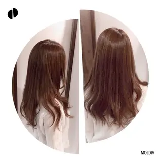 セミロング ロング カラー ✨縮毛矯正✨髪質改善 ナカシマ ユミのヘアスタイル