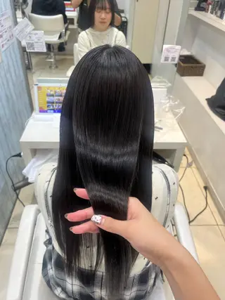 セミロング 【髪質改善カラー】 あむ·. ⟡ 🖤のヘアスタイル