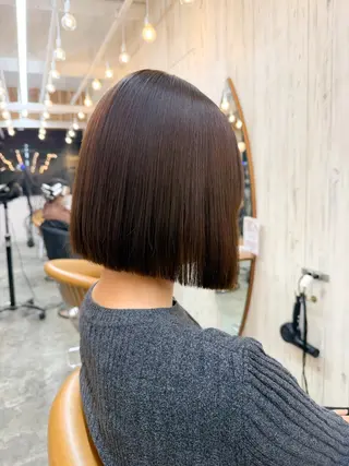 ショート カラー 髪質改善✨縮毛矯正 ショートボブ/ともきのヘアスタイル