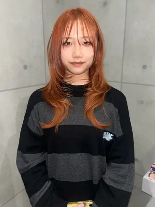 ロング カラー 宮川 瑠菜のヘアスタイル