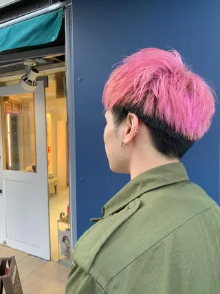 ショート カラー ヘアアレンジ メンズ fukuyasu rikaのネイルデザイン