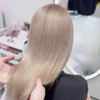 セミロング Ayu🍯/栄/ブリ ーチカラー/ヘアメのヘアスタイル