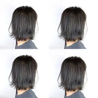 ショート カラー 韓国レイヤーカット/ ダブルカラーのヘアスタイル