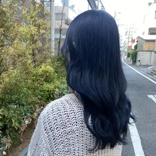 ロング ワインレッド 🍒KAHOのヘアスタイル