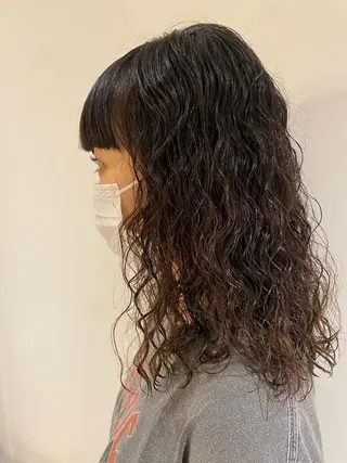 ミディアム パーマ 似合わせ美髪ヘア✨ 天王寺．阿倍野🌈のヘアスタイル