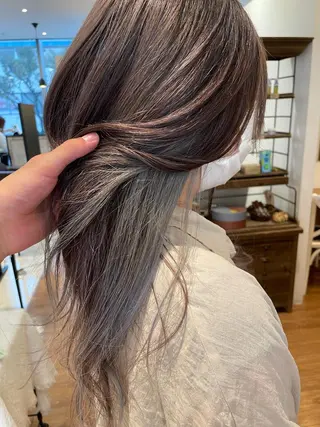 ロング カラー 髪質改善/ブリーチ 田代 龍我のヘアスタイル