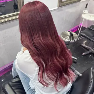 ロング カラー ハイトーン/ウルフ /エクステ/ましろのヘアスタイル