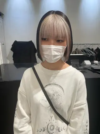 ショート カラー パーマ ヘアアレンジ メンズ キッズ ネイル マツエク・マツパ アイブロウ 艶ハイトーン/ヘア アレンジAYAKAのヘアスタイル