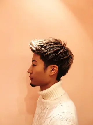 ショート カラー mod's hair men所属・モッズヘアメン 我喜屋秀人のヘアスタイル