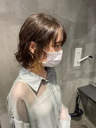 ショート パーマ Agu hair lore沼館店所属・八戸パーマ/メンズパ ーマ/シンゴ。のヘアスタイル