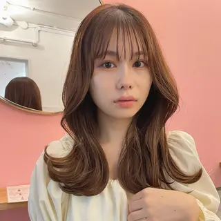 セミロング カラー 🫧透明感ヘア🫧 🧸竹花　彩希🧸のヘアスタイル