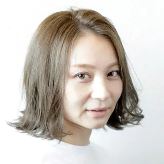 ミディアム カラー ヘアアレンジ stylist田口 祐歩のヘアスタイル