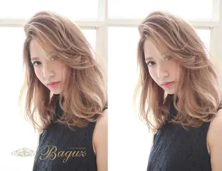 セミロング Baguz HAIRのヘアスタイル