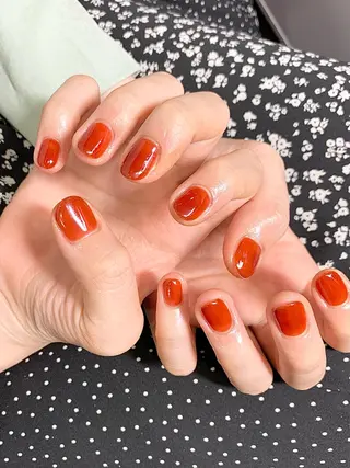 ショート カラー ネイル Nailsalon ARKαのネイルデザイン