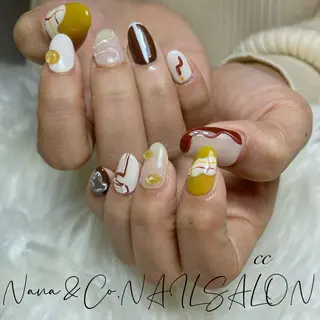 カラー ネイル C C🌼のネイルデザイン