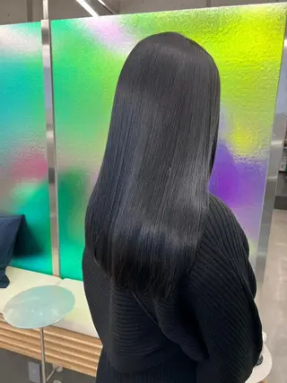 ミディアム カラー パーマ ヘアアレンジ 【ヘアケア特化型】 newi天王寺のヘアスタイル