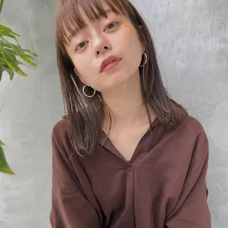 ミディアム カラー パーマ tane.所属・【ダメージレス施術】 【透明感】北村 拓也のヘアスタイル