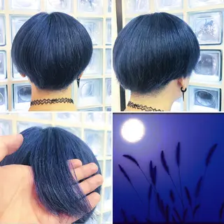 ショート カラー メンズ "PEPPU "所属・🌈推し色派手髪 ハイトーンShinのヘアスタイル