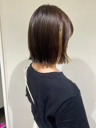 ミディアム カラー スタジオノル パーマ🌀あやなのヘアスタイル