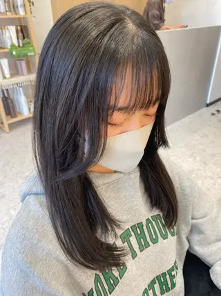 ロング Misaki ║ツヤカラーのヘアスタイル