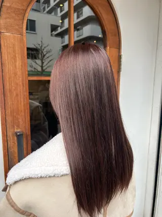ロング カラー あずま みゆのヘアスタイル