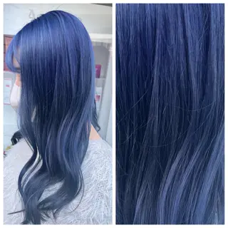 ロング カラー 難波・デザイン・ ハイトーン☆Rei☆のヘアスタイル