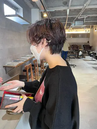 ショート パーマ メンズヘア/レイヤー /ボブ山内春輝のヘアスタイル