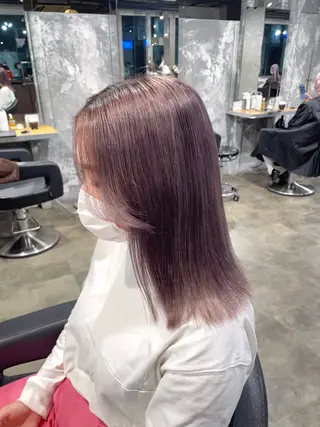 カラー 透明感ベージュ🤎 ナチュラルレイヤーのヘアスタイル