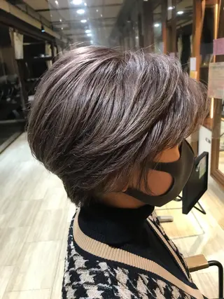 ショート カラー インナーカラー/ ストレート/奥野洸也のヘアスタイル