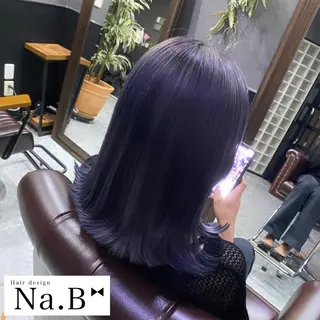 ミディアム カラー Hair design Na.B所属・ジユン 지윤のヘアスタイル