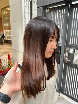 ロング ナチュラル/インナー /牧野 佑菜のヘアスタイル
