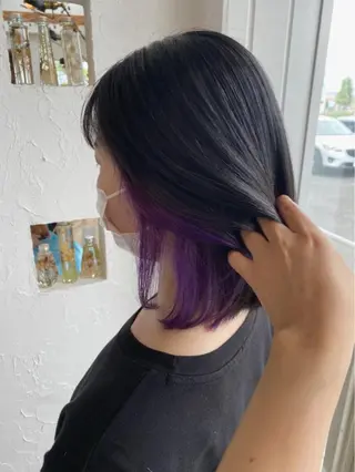 ミディアム カラー パーマ ヘアアレンジ メンズ 美容室 ソンリエのヘアスタイル