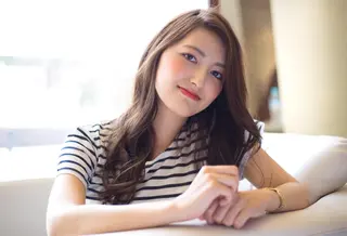 ロング カラー パーマ 美容室bird所属・美容室 LA BEAUのヘアスタイル