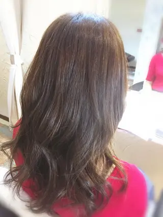 セミロング パーマ 美容歴１８年以上🌈 山口のヘアスタイル