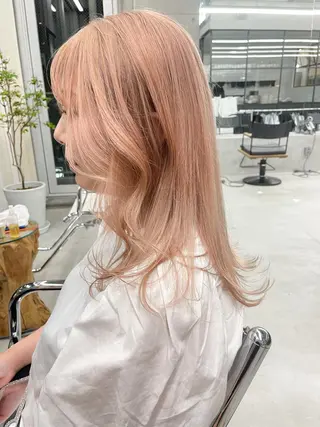 セミロング カラー ＆style所属・生長 歩のヘアスタイル