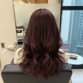 ロング カラー ヘアアレンジ 縮毛矯正+モテカラー 🎀✨MIHOのヘアスタイル
