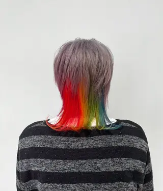 ショート カラー メンズ ピカイチ天神× M.SLASH所属・ピカイチ天神 西田省吾のヘアスタイル