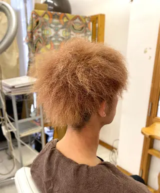 ショート パーマ メンズ フリーランス Ryu-nosukeのヘアスタイル