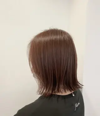 ショート カラー ブリーチなしWカラー /酸性ストレート河本のヘアスタイル