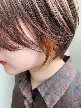 カラー 本格韓国ヘア🇰🇷 【uni】キューさんのヘアスタイル