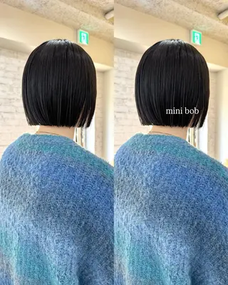 ショート 松本優香/ボブ/ダ ブルカラー/髪質改善のヘアスタイル