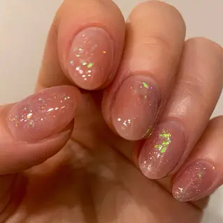 ネイル amuse 手書きニュアンスのネイルデザイン