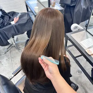 ミディアム カラー ヘアアレンジ 🎀モテ暖色× エクステ🎀あかりのヘアスタイル