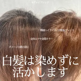 ロング カラー DX SHARE SALON所属・matka白髪ぼかし 大人ヘア/KEIKOのヘアスタイル