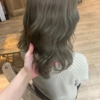 ロング カラー 酸性縮毛矯正 梅田茶屋町 Juriのヘアスタイル