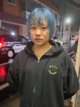 ショート カラー 安部佑哉/ハイトーン /レイヤー/グランジのヘアスタイル