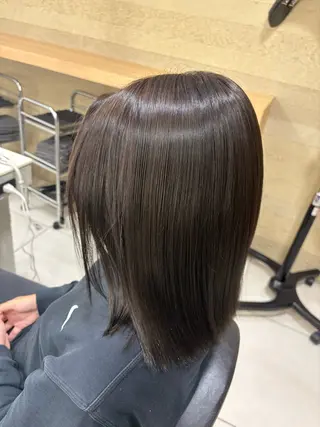 ミディアム カラー アフェクション金山所属・透明感カラー🫧/ 艶感/ayanaのヘアスタイル