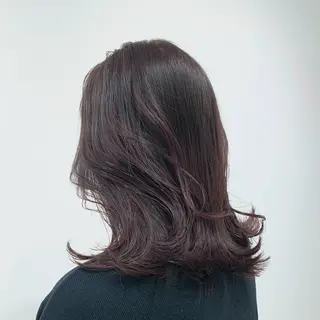 ミディアム カラー ヘアアレンジ キヨミ 韓国レイヤーカットのヘアスタイル