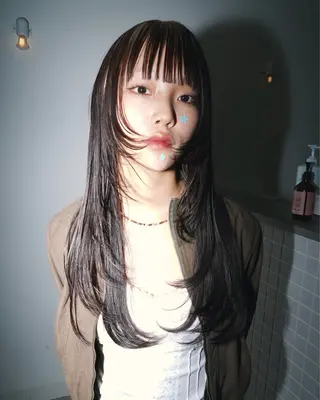 ロング カラー デザイン/レイヤー Kaito🐩/栄のヘアスタイル